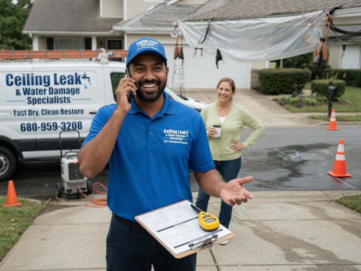 Ceiling Leak Cleanup Ketchum, OK FAQs